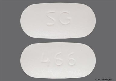 White Oval Sg And 466 - Nabumetone 750mg Tablet