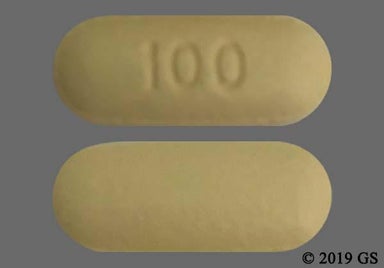 Yellow Oblong 100 - Posaconazole 100mg Delayed-Release Tablet