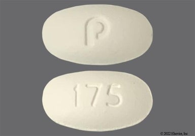 White Oval P And 175 - Amlodipine Besylate/Valsartan/Hydrochlorothiazide 10mg-320mg-25mg Tablet