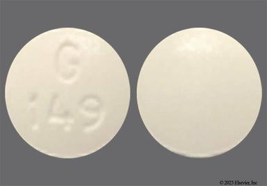 White Round G 149 - Butalbital/Acetaminophen/Caffeine 50mg-325mg-40mg Tablet