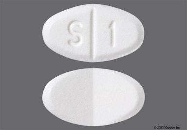 White Oval S 1 - Enalapril Maleate 2.5mg Tablet