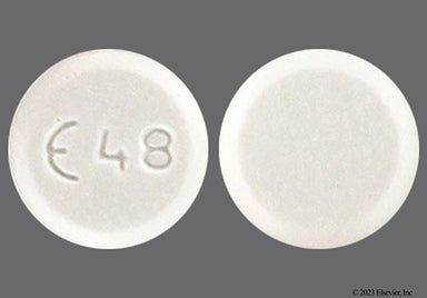White Round E48 - Guanfacine Hydrochloride 1mg Tablet