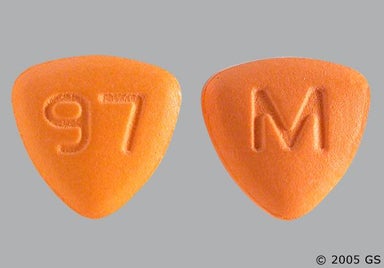 Orange Triangle 97 And M - Fluphenazine Hydrochloride 10mg Tablet