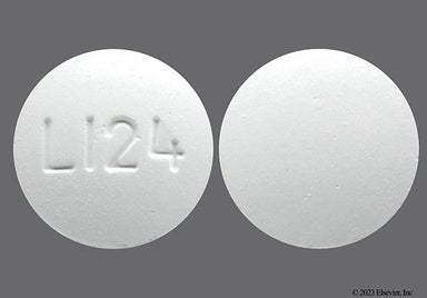 White Round L124 - Walgreens Nicotine Polacrilex 2mg Lozenge (Cherry)