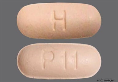 Orange Oblong P11 And H - Posaconazole 100mg Delayed-Release Tablet