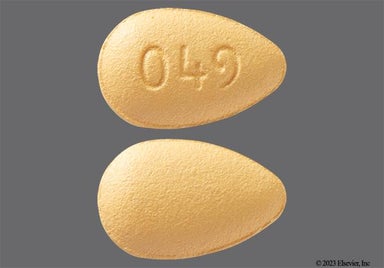 Yellow Oval 049 - Tadalafil 5mg Tablet