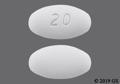 White Oval 20 - Tadalafil 20mg Tablet
