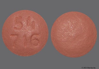 Peach Round 54 716 - Desvenlafaxine 50mg Extended-Release Tablet