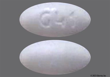 White Oval G41 - Metformin Hydrochloride 500mg Extended-Release Tablet