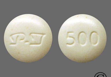 White Round P-T - Neomycin Sulfate 500mg Tablet