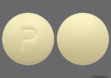 Yellow Round P - Health Star Aspirin Adult Low Dose 81mg Enteric Coated Tablet