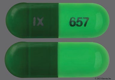 Green Ix 657 - Hydroxyzine Pamoate 25mg Capsule