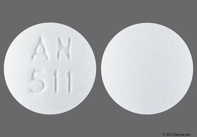 White Round AN 511 - Spironolactone 25mg Tablet