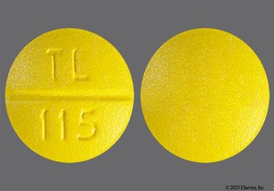 Yellow Round Tl 115 - Prochlorperazine Maleate 10mg Tablet