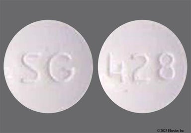 Pink Round 428 And Sg - Solifenacin Succinate 10mg Tablet