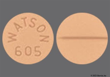 Beige Round WATSON 605 - Labetalol Hydrochloride 100mg Tablet