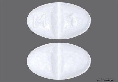 White Oval M 1 - Metoprolol Succinate 25mg Extended-Release Tablet