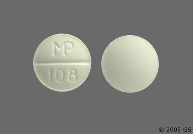 White Round MP 108 - Quinidine Sulfate 200mg Tablet