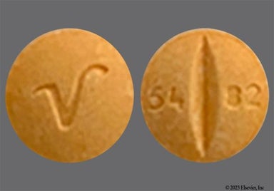 Orange Round V And 54 82 - Propranolol Hydrochloride 10mg Tablet