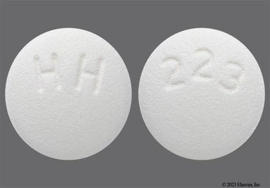 White Round 223 And Hh - Risperidone 1mg Tablet