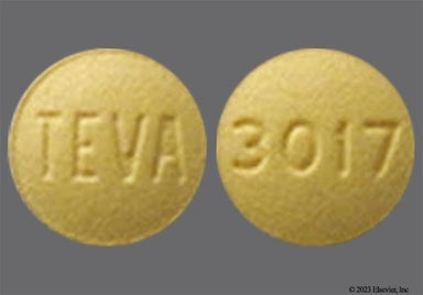 Yellow Round TEVA - Tadalafil 5mg Tablet