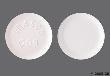 White Round PRASCO 009 - Cilostazol 100mg Tablet