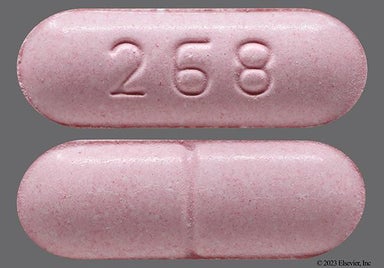 Pink Oblong 268 And 533 - Carbamazepine 200mg Tablet