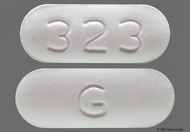White Oblong 323 - Ezetimibe/Simvastatin 10mg-40mg Tablet