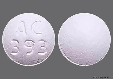 White Round Ac393 - Perphenazine 4mg Tablet