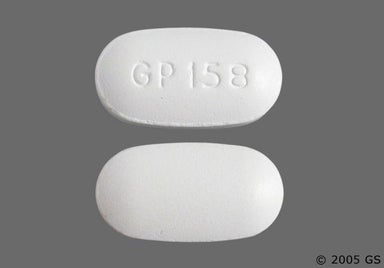 White Oval GP 158 - Nabumetone 500mg Tablet
