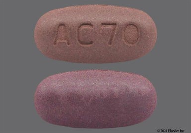 Brown Oval Ac70 - Pirfenidone 801mg Tablet