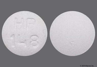 White Round Hp 148 - Acarbose 50mg Tablet