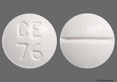 White Round Ce 76 - Allopurinol 100mg Tablet