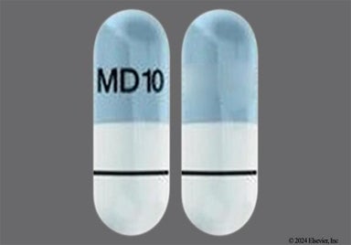 Blue And White Md 10 - Droxidopa 100mg Capsule