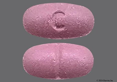 Purple Oblong C - Colchicine 0.6mg Tablet