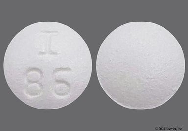 White Round I86 - Desipramine Hydrochloride 25mg Tablet