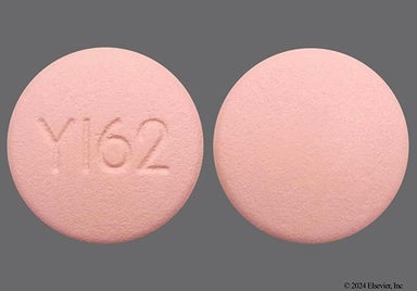 Pink Round Y162 - Felodipine 5mg Extended-Release Tablet