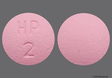 Pink Round HP 2 - Hydralazine Hydrochloride 25mg Tablet