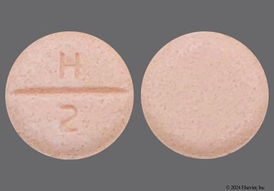 Peach Round H 2 - Hydrochlorothiazide 25mg Tablet