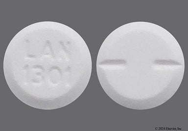 White Round Lan 1301 - Primidone 50mg Tablet