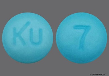 Blue Round 7 And Ku - Rabeprazole Sodium 20mg Delayed-Release Tablet