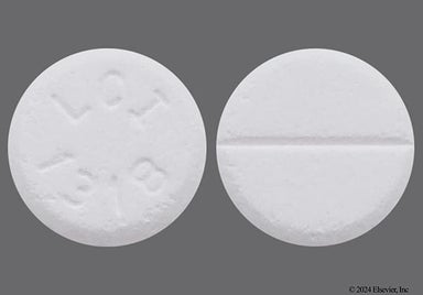 White Round LCI 1318 - Terbutaline Sulfate 2.5mg Tablet