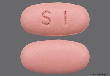 Red Oval S1 - Mesalamine 1.2g Delayed-Release Tablet