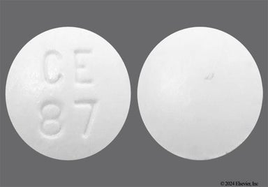 White Round Ce 87 - Methyldopa 250mg Tablet
