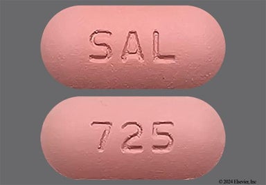 Pink Oblong 725 And Sal - Mycophenolate Mofetil 500mg Tablet