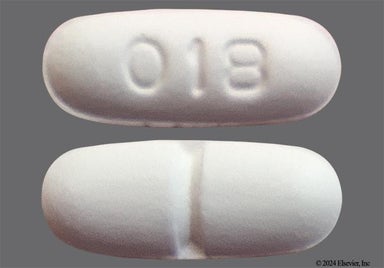 White Oblong 018 - Tramadol Hydrochloride 50mg Tablet