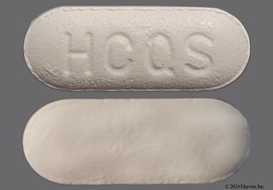 White Oblong HCQS - Hydroxychloroquine Sulfate 200mg Tablet