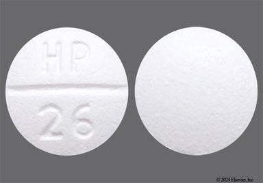 White Round Hp 26 - Verapamil Hydrochloride 80mg Tablet