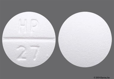 White Round HP 27 - Verapamil Hydrochloride 120mg Tablet