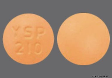 Orange Round Ysp 210 - Felodipine 5mg Extended-Release Tablet